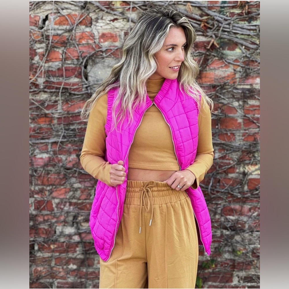 TCEC Pink Ruffle Vest Small - Picture 4 of 8